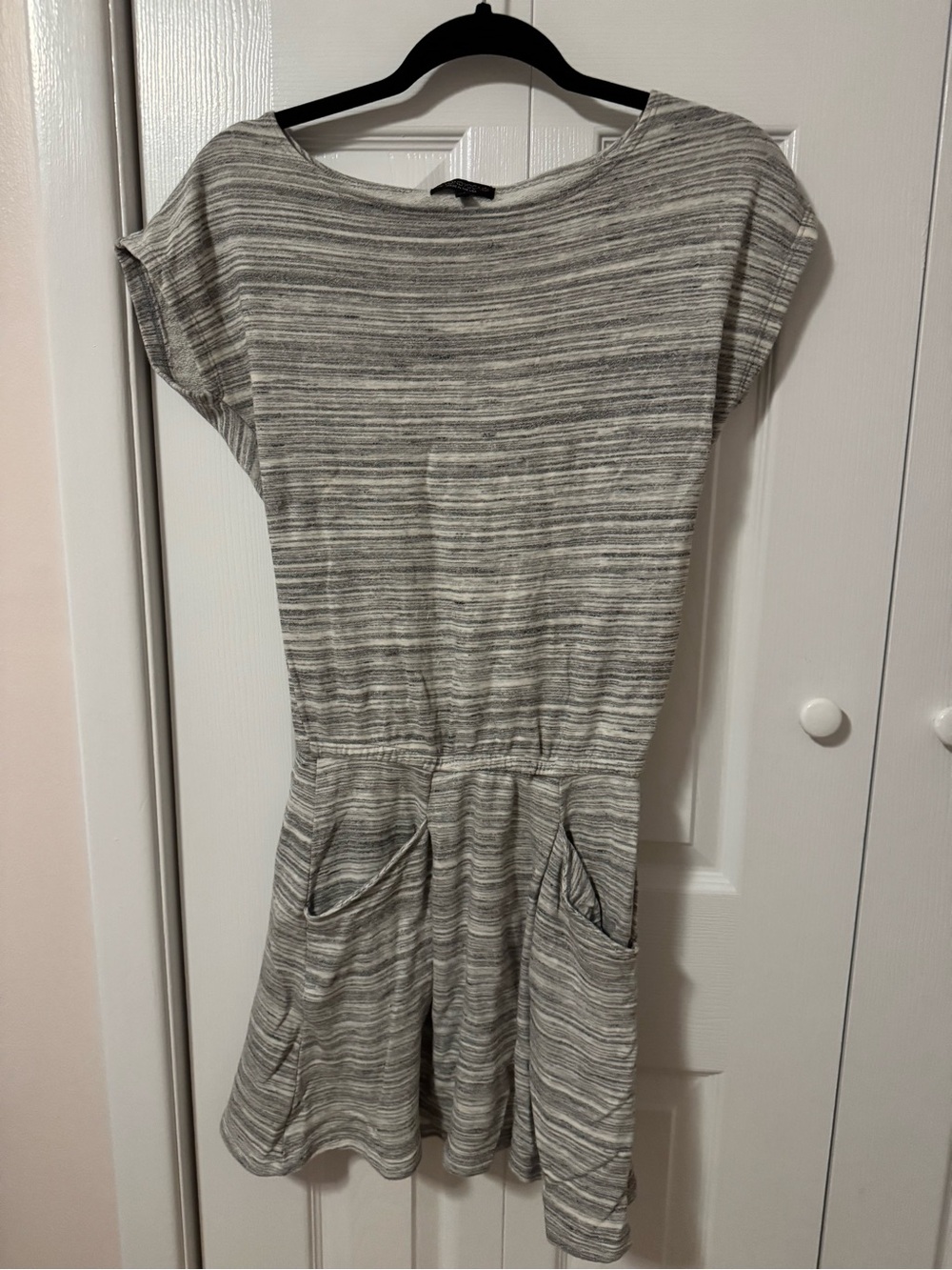Beyond Yoga Gray Space Dye Knit Pocket Dress XS Made in USA